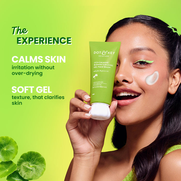 Dot & Key Cica Calming Blemish Clearing Face Wash, 100ml - Indicrest Buy at Indicrest Image 3