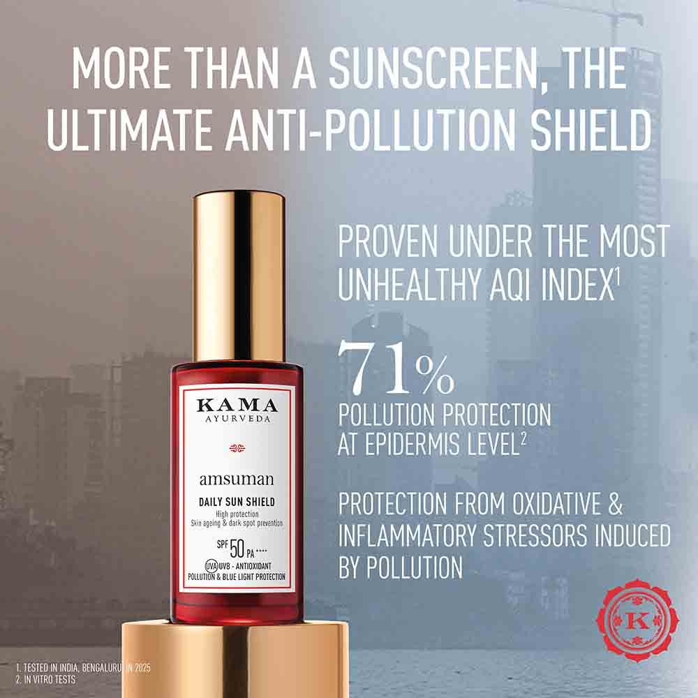 Kama Ayurveda Amsuman Daily Shield Sunscreen SPF 50 PA++++, 30ml