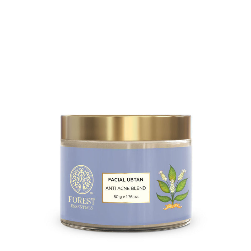 Forest Essentials Facial Ubtan Anti Acne Blend Multani Mitti Ayurvedic Face Pack With Neem For Acne, 50g, Buy from Indicrest
