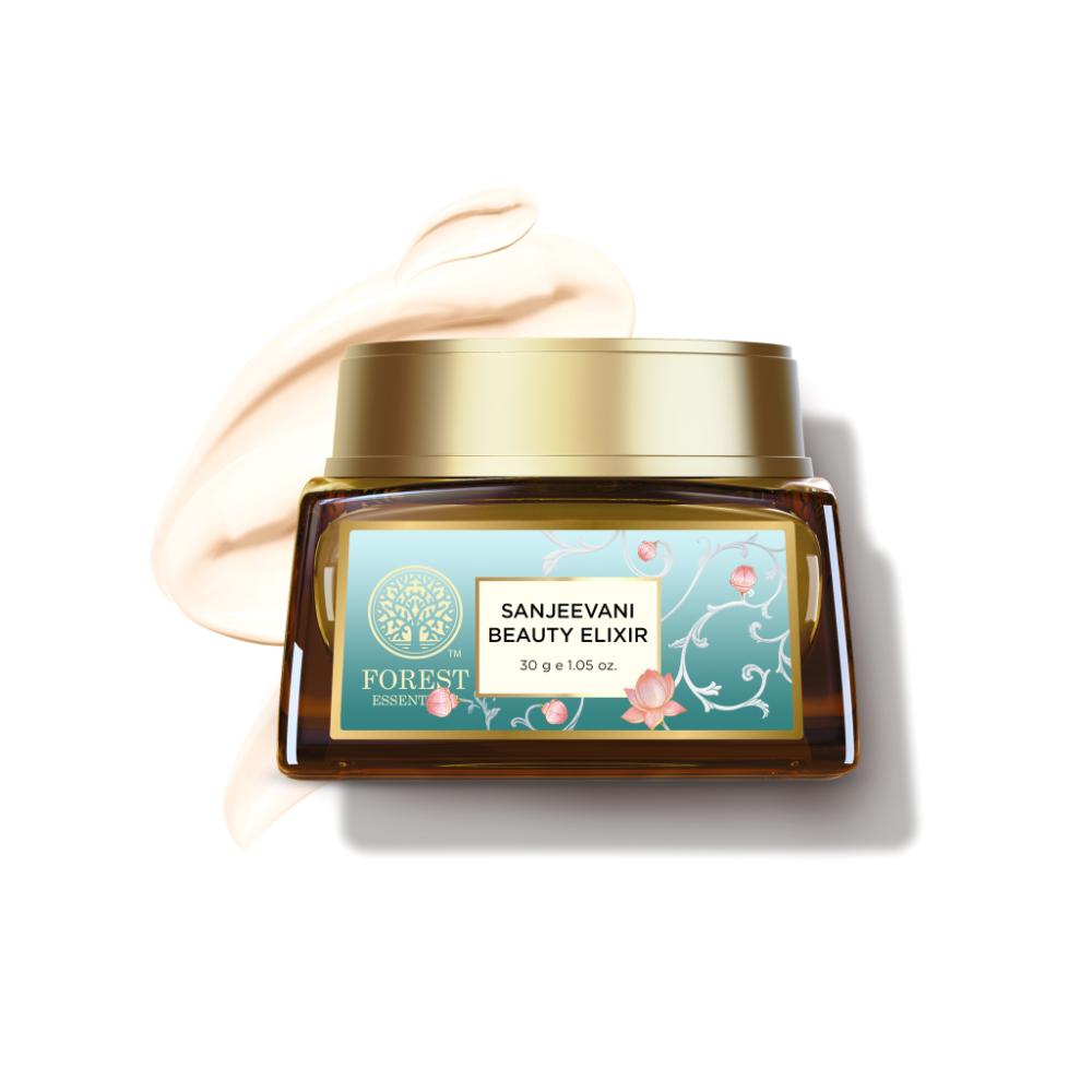 Forest Essentials Moisturising Day Cream Sanjeevani Beauty Elixir - Anti Ageing, Lightweight, 30g