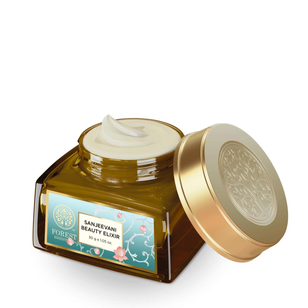 Forest Essentials Moisturising Day Cream Sanjeevani Beauty Elixir - Anti Ageing, Lightweight, 30g