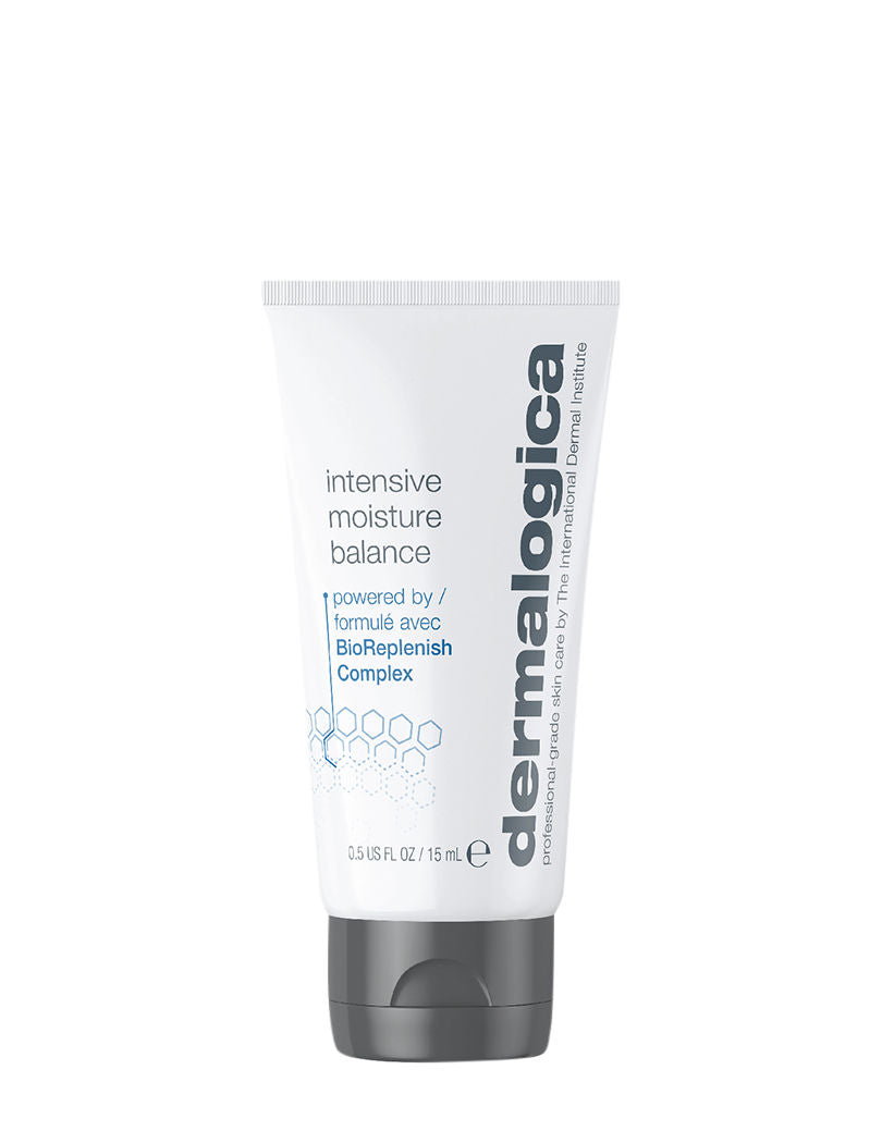 Dermalogica Intensive Moisture Balance Face Moisturiser Mini With Hyaluronic Acid & Aloe Vera, 15ml