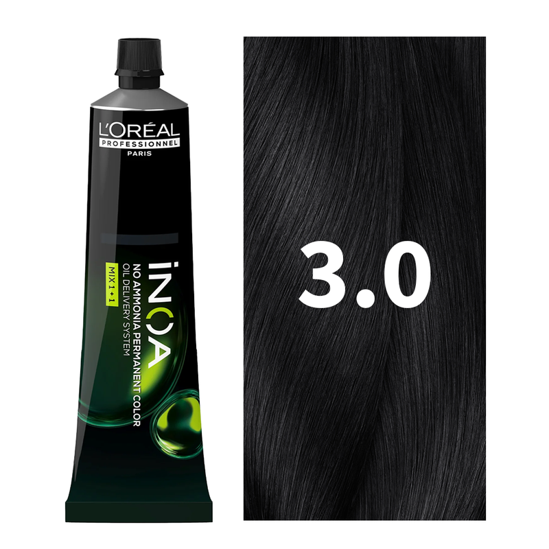 L’Oreal Professionnel Paris iNOA – 3.0 (Deep Cover Dark Brown) Ammonia-Free Hair Color, 60g Buy at Indicrest