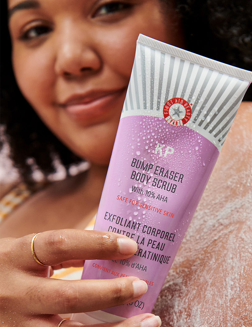 First Aid Beauty KP Bump Eraser Body Scrub With 10% AHA, 226 g