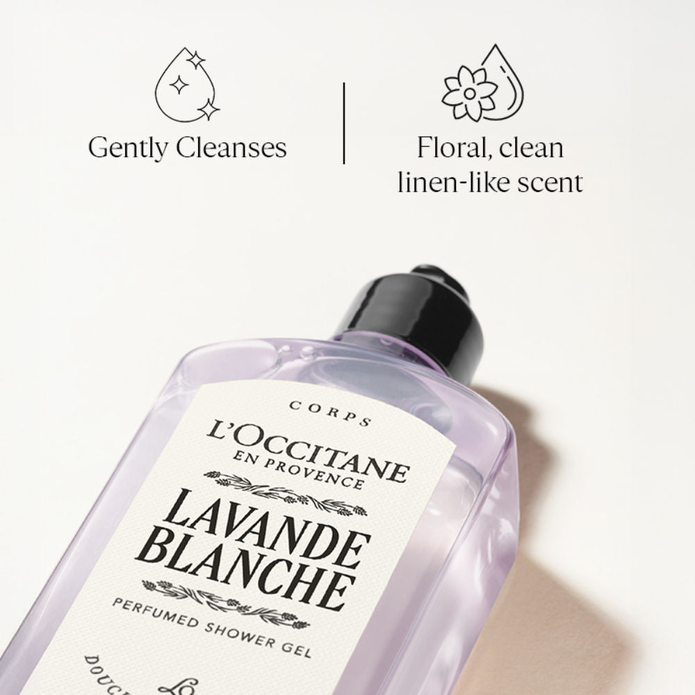 L'Occitane Lavande Blanche(White Lavender Perfumed Shower Gel, 75ml