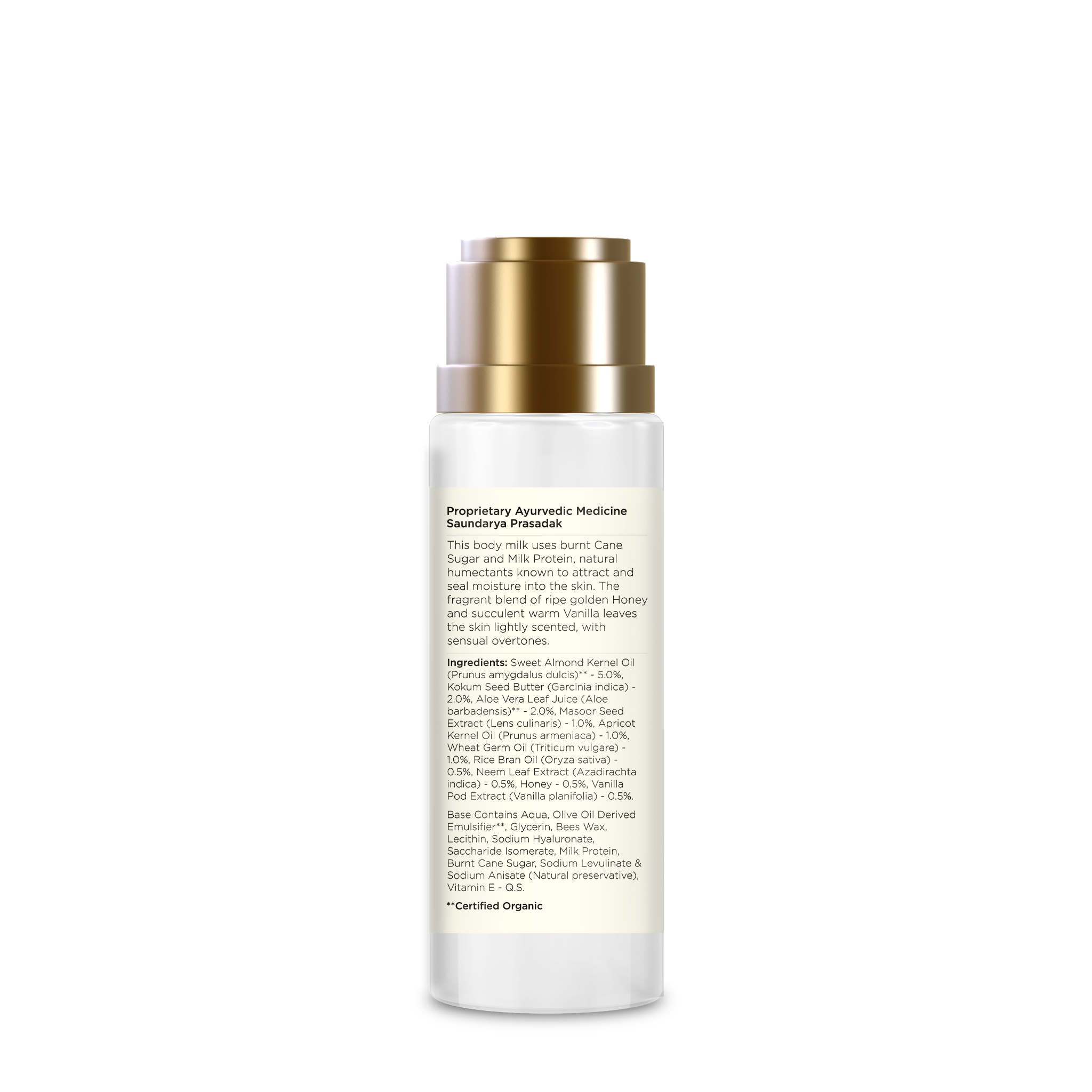 Forest Essentials Ultra Rich Body Milk Mashobra Honey & Vanilla - Ayurvedic Moisturising Body Lotion, 50ml