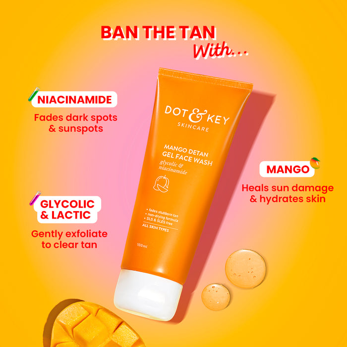 Dot & Key Mango Detan Gel Face Wash, 100ml Buy at Indicrest Image 4