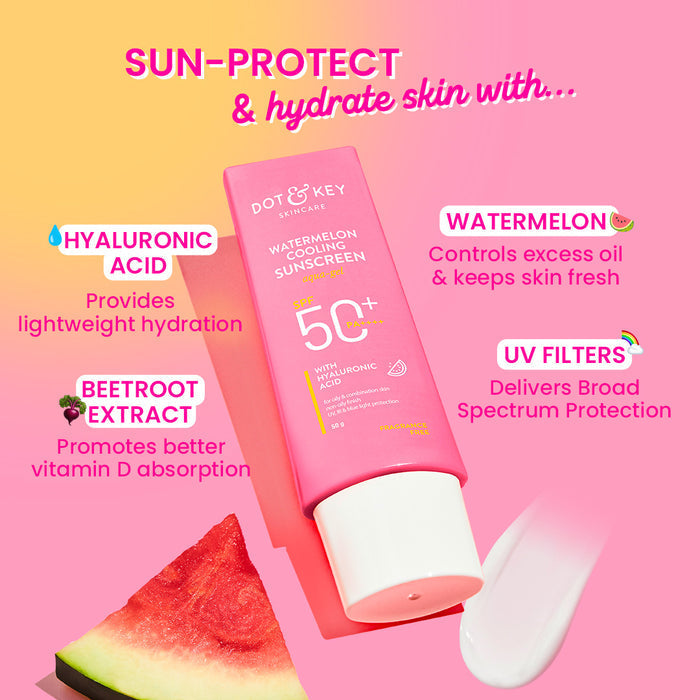 Dot & Key Watermelon Cooling Sunscreen, SPF 50+ 80g - Indicrest Buy at Indicrest Image 5