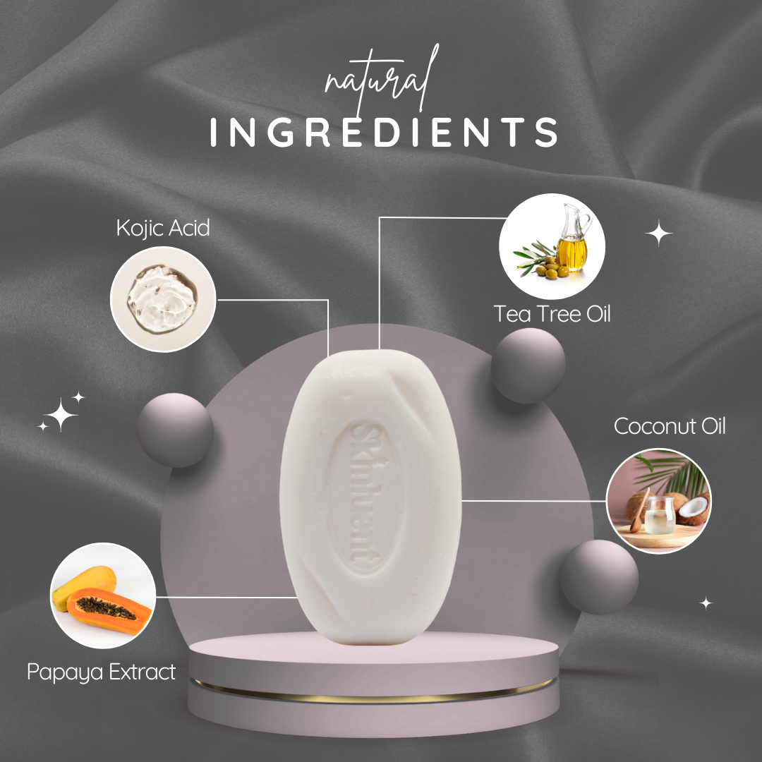 Skinluent Kojic Acid Face & Body Soap Bar, 125g Buy at Indicrest Image 3