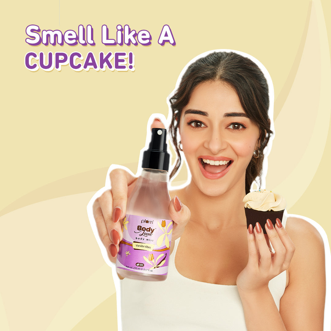 Plum Vanilla Vibes Body Mist by Plum BodyLovin' | Long Lasting | Travel-Friendly | Warm Vanilla Fragrance | Perfume Body Spray, 150ml Buy at Indicrest Image 3