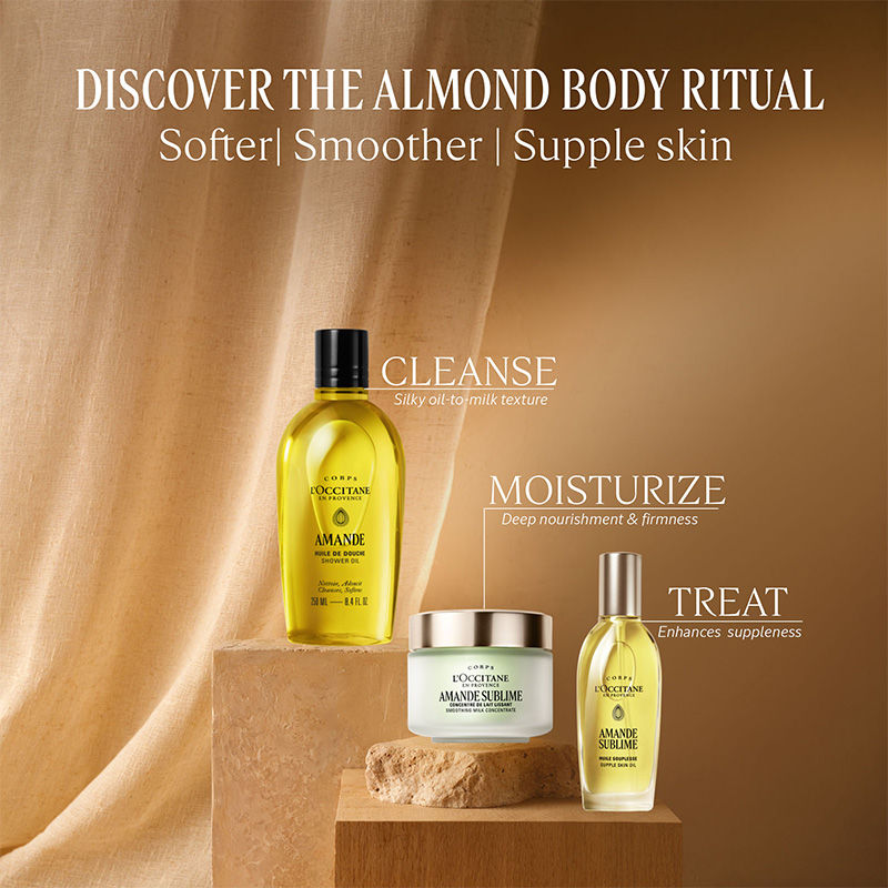 L'Occitane Almond Softening Shower Oil, 75ml