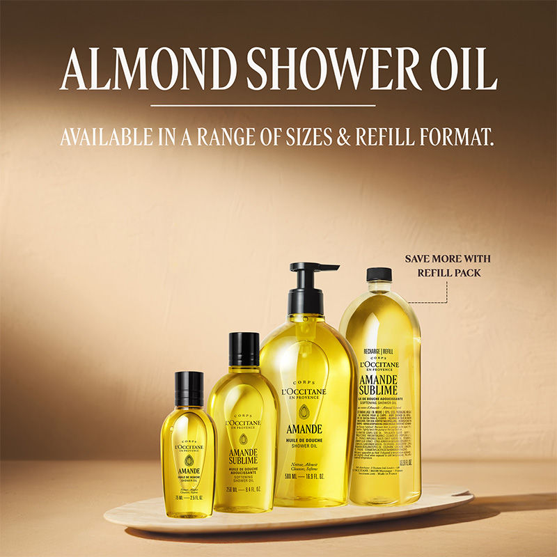 L'Occitane Almond Softening Shower Oil, 75ml