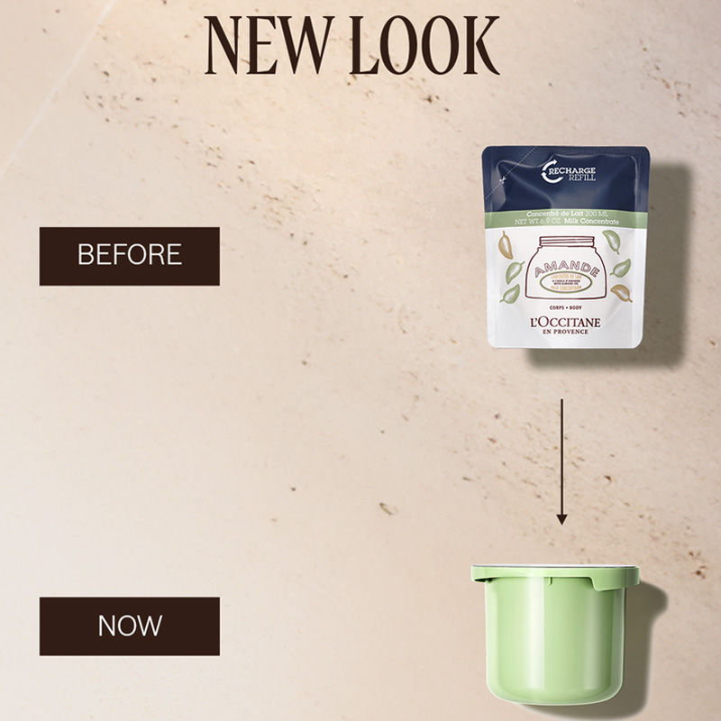 L'Occitane Almond Smoothing Milk Concentrate Refill, 200ml