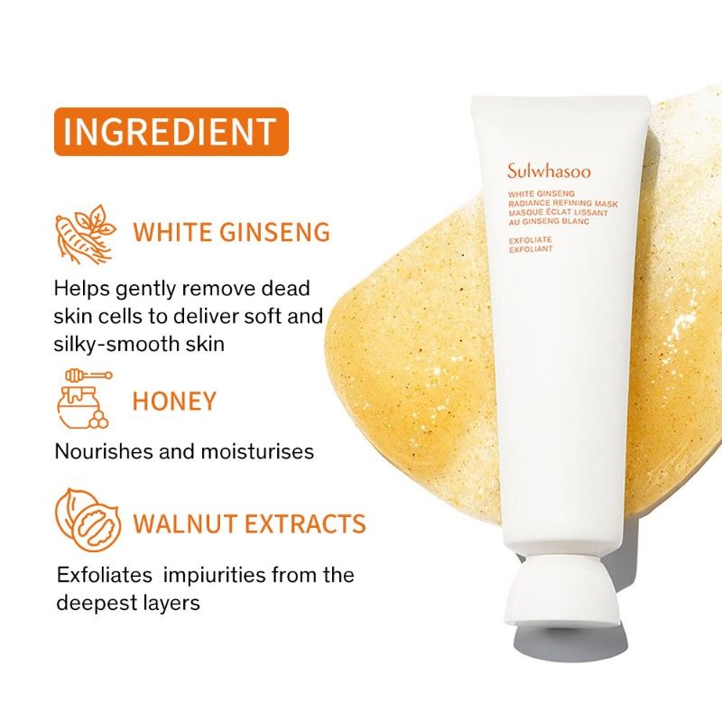 Sulwhasoo White Ginseng Radiance Refining Mask, 120ml