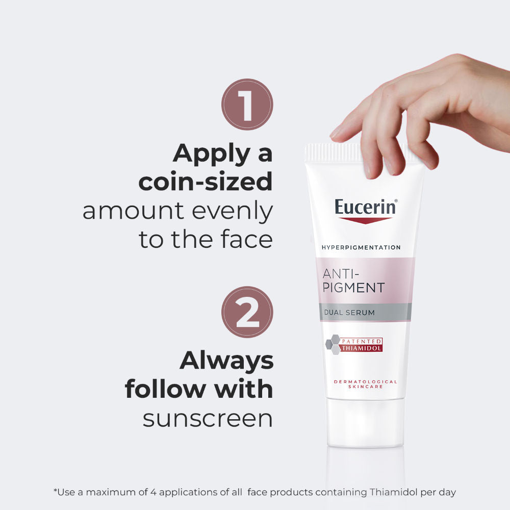 Eucerin Anti-Pigment Dual Serum with Hyaluronic Acid for Age Spots & Skin Tone Correction, 7ml