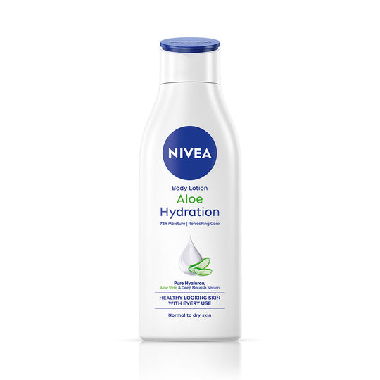 Nivea 100% NATURAL ALOEVERA Body lotion- 5 in 1 COMPLETE CARE for 48H Refreshing moisturization, 200ml Buy at Indicrest