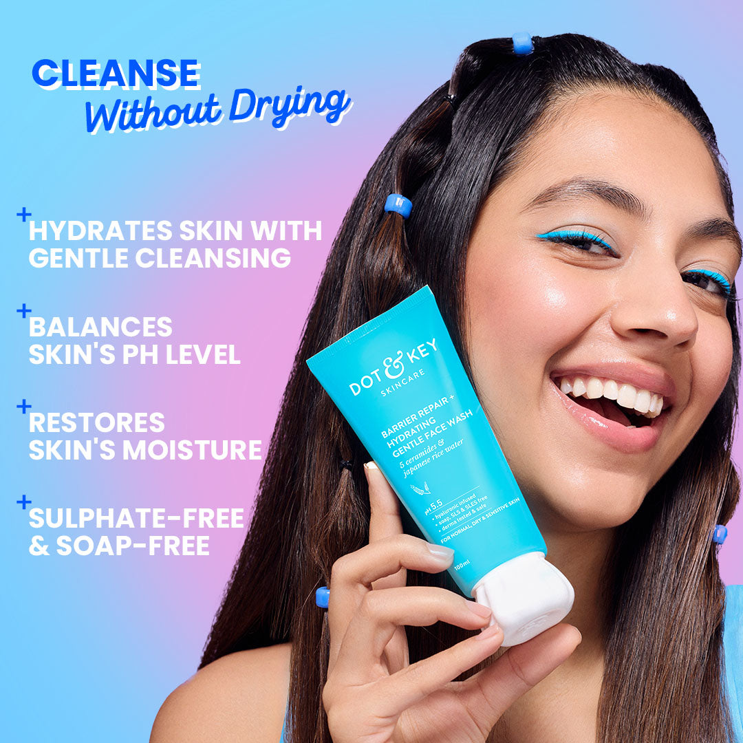 Dot & Key Barrier Repair Gentle Hydrating Face Wash, 175ml Buy at Indicrest Image 2
