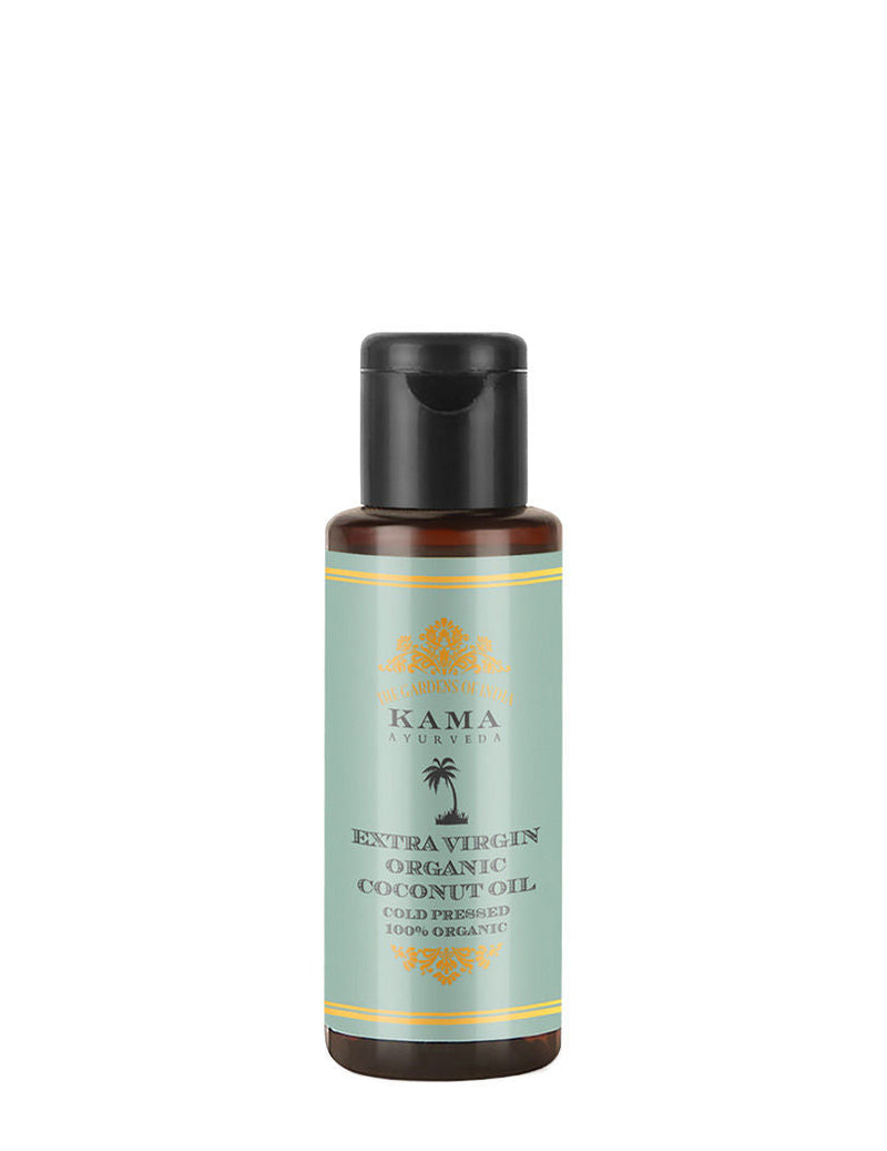 Kama Ayurveda Extra Virgin Organic Hair Oil with Coconut, Mini, 50ml, Buy from Indicrest