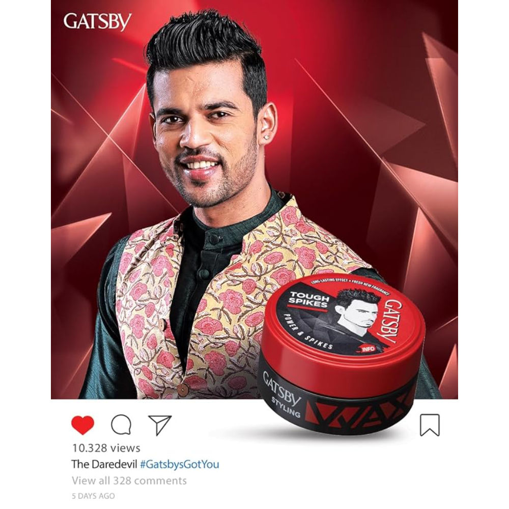 Gatsby Styling Wax Power & Spikes Hair Styler, 75g Buy at Indicrest Image 10