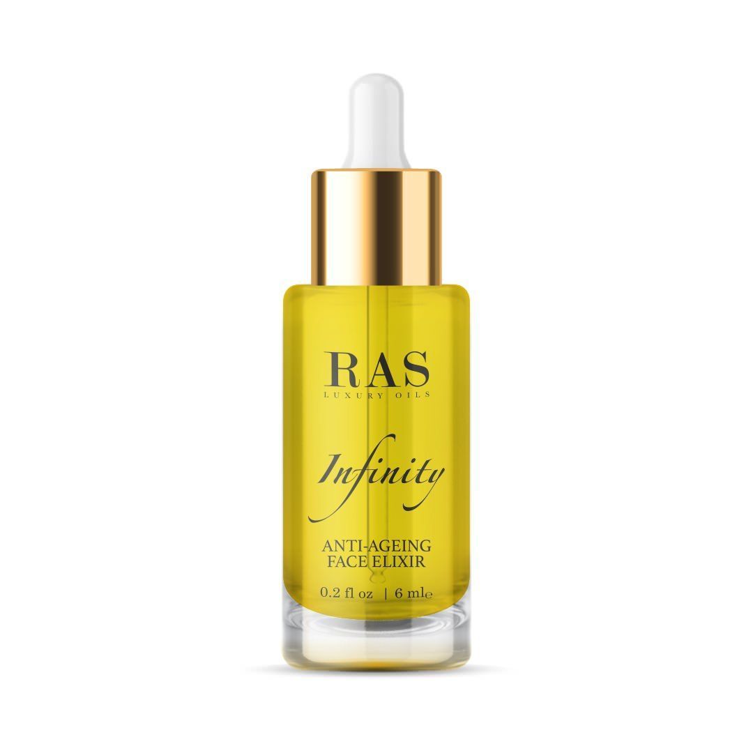 RAS Luxury Oils Infinity Anti-Ageing Face Elixir, Lightweight Serum with Vitamin C, A, B5, 6ml