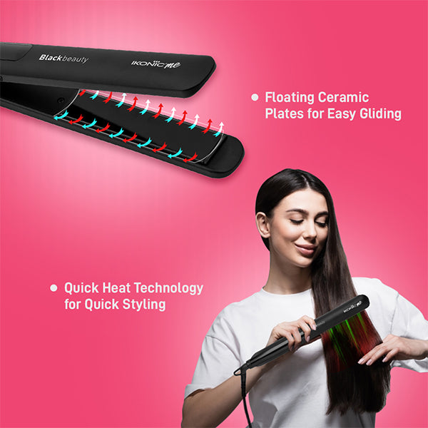 Ikonic Me Black beauty Hair Straightener Buy at Indicrest Image 4