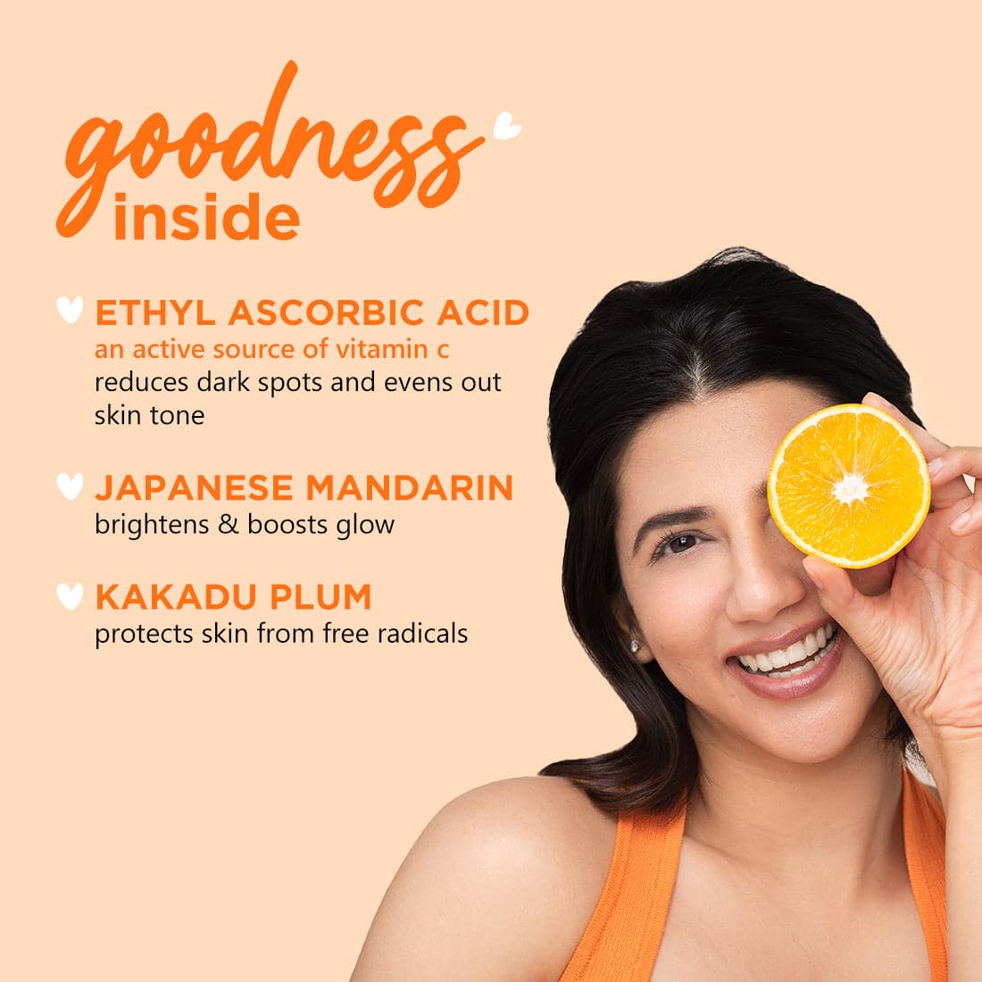 Plum Vitamin C Foaming Face Wash with Mandarin | Boosts Glow | Fades Dark Spots | Fights Hyperpigmentation, 110ml Buy at Indicrest Image 3