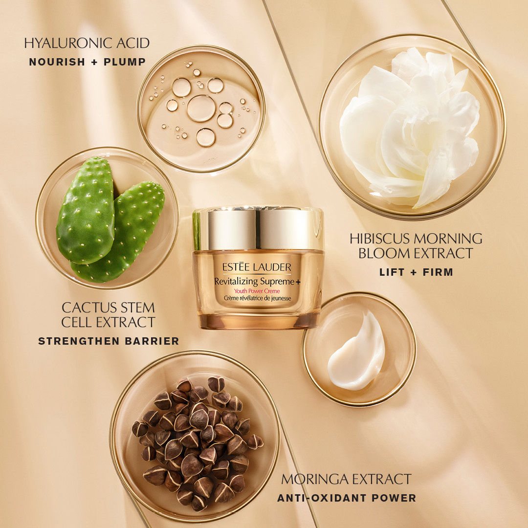 Estee Lauder Revitalizing Supreme+ Youth Power Creme Moisturizer with Hyaluronic Acid & Caffeine, 50ml