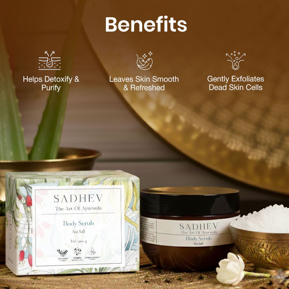 SADHEV Sea Salt Body Scrub, 200g