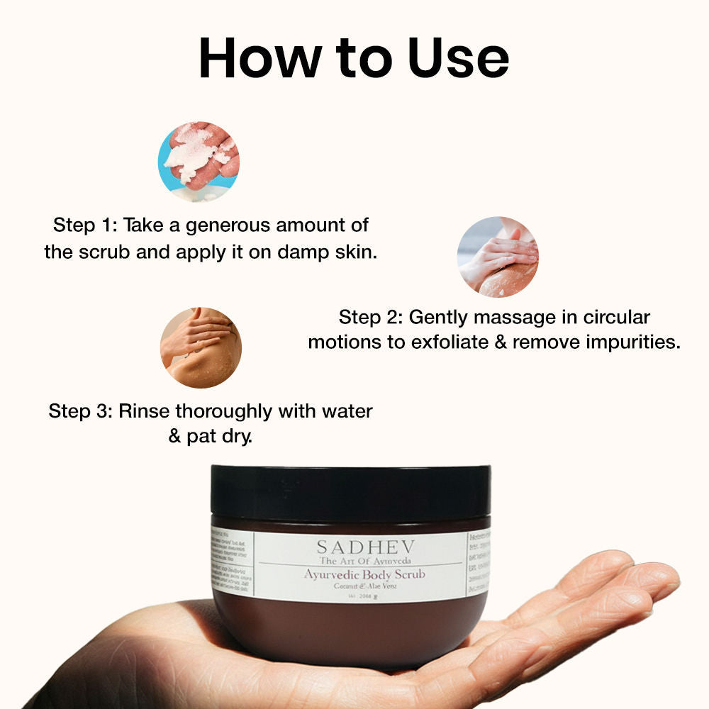 SADHEV Sea Salt Body Scrub, 200g