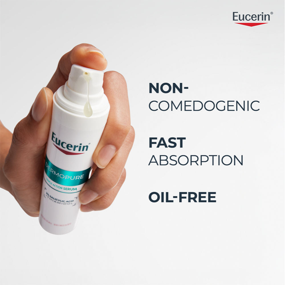 Eucerin Dermopurifyer Oil Contrl 3X Effect Face Serum-Thiamidol & Salicylic Acid For Acne-Prone Skin, 40ml