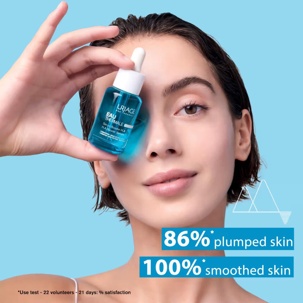 Uriage Eau Thermale Hydration Booster Serum 1.5% Pure Hyaluronic Acid for Hydrated, Plump, Soft Skin, 30ml