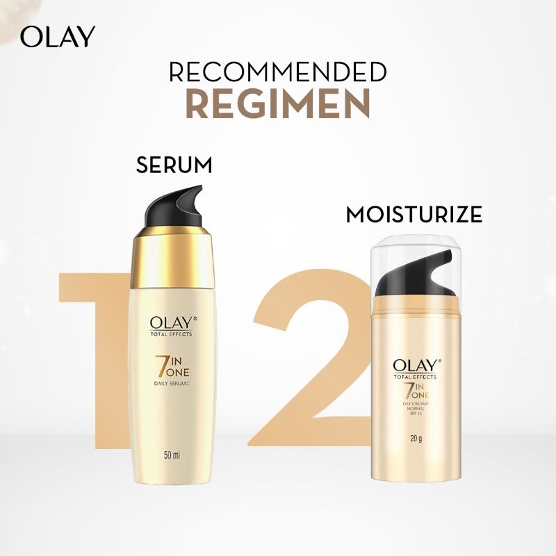 Olay Total Effects Day Cream With SPF 15 Normal, Fights 7 Signs Of Ageing With Niacimide, 20g Buy at Indicrest Image 7