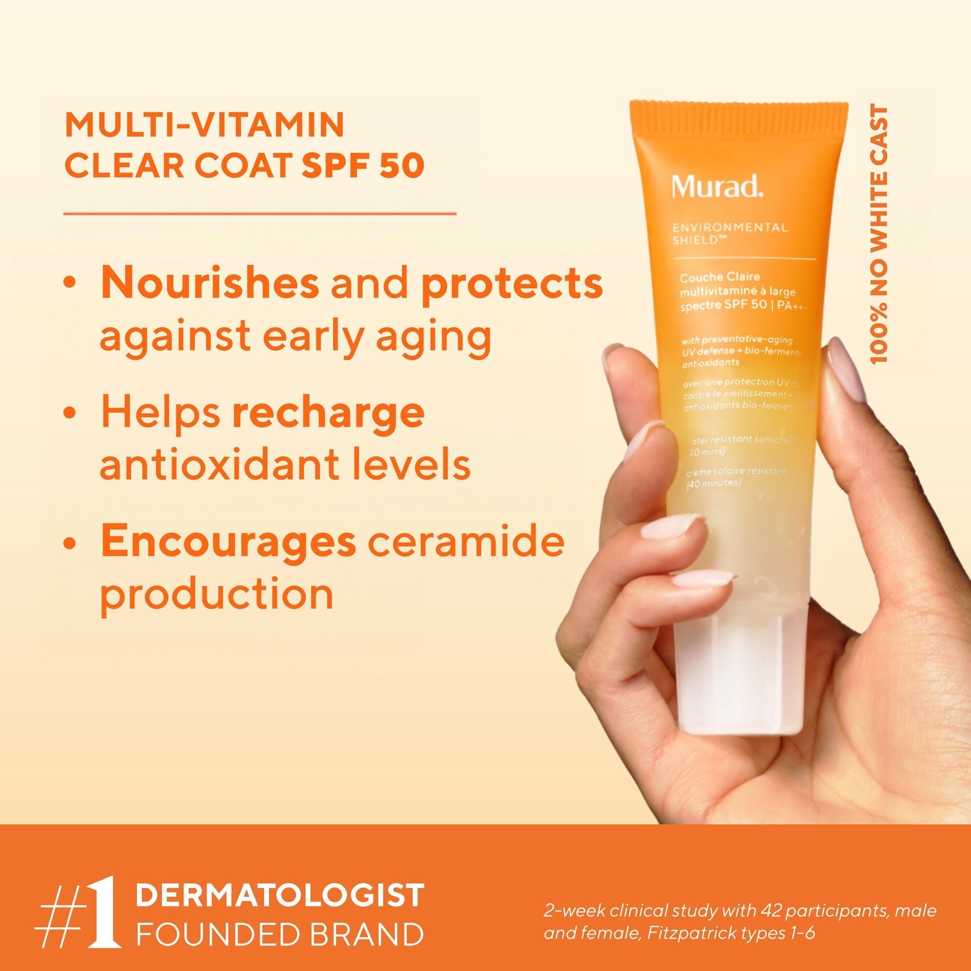 Murad Multi-Vitamin Clear Coat Broad Spectrum SPF 50, 50ml