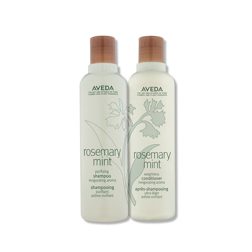 Aveda Rosemary Mint 2 Step Routine - Shampoo & Conditioner Combo, 500ml