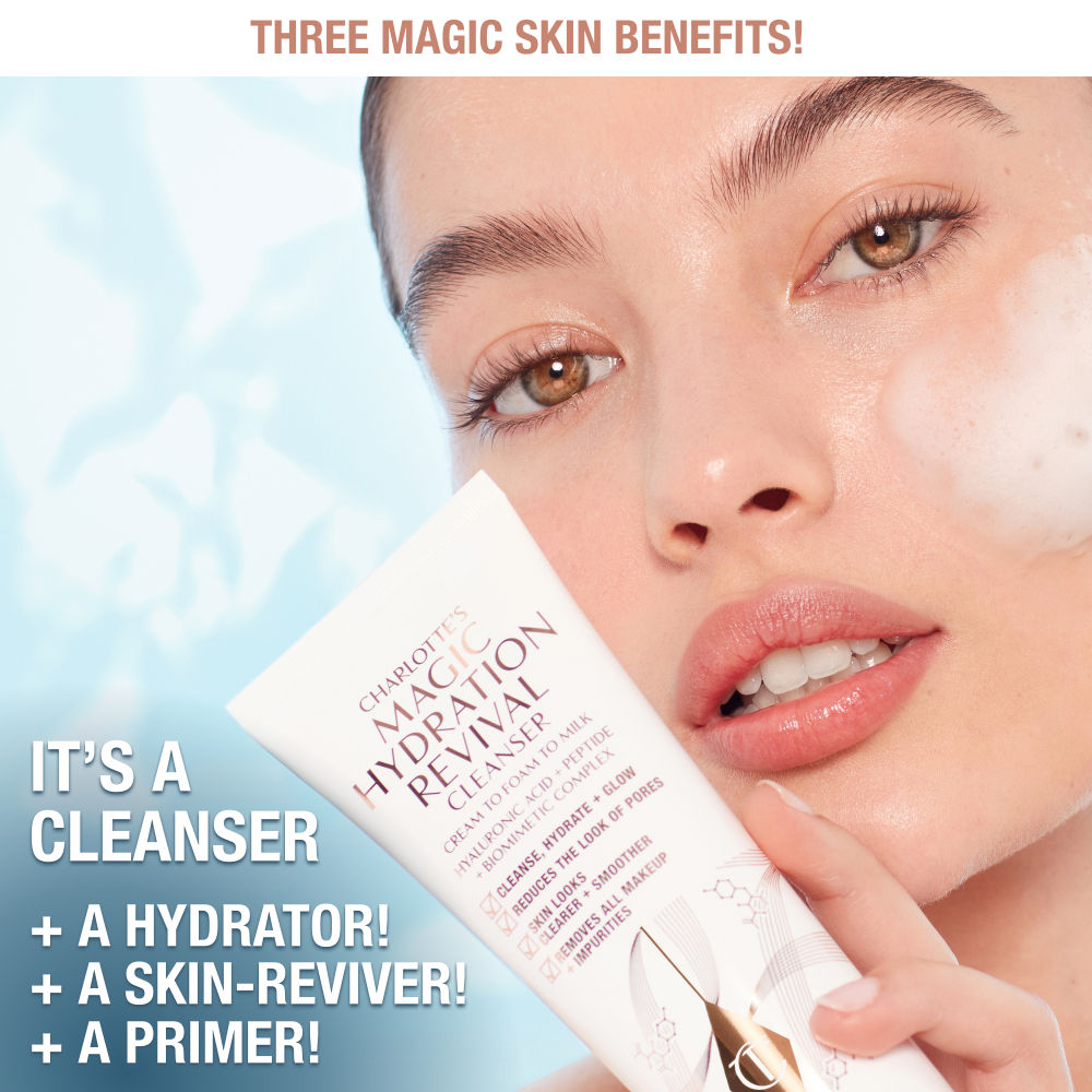 Charlotte Tilbury Hollywood Beauty Hydration Revival Cleanser Magic Cream, 120ml
