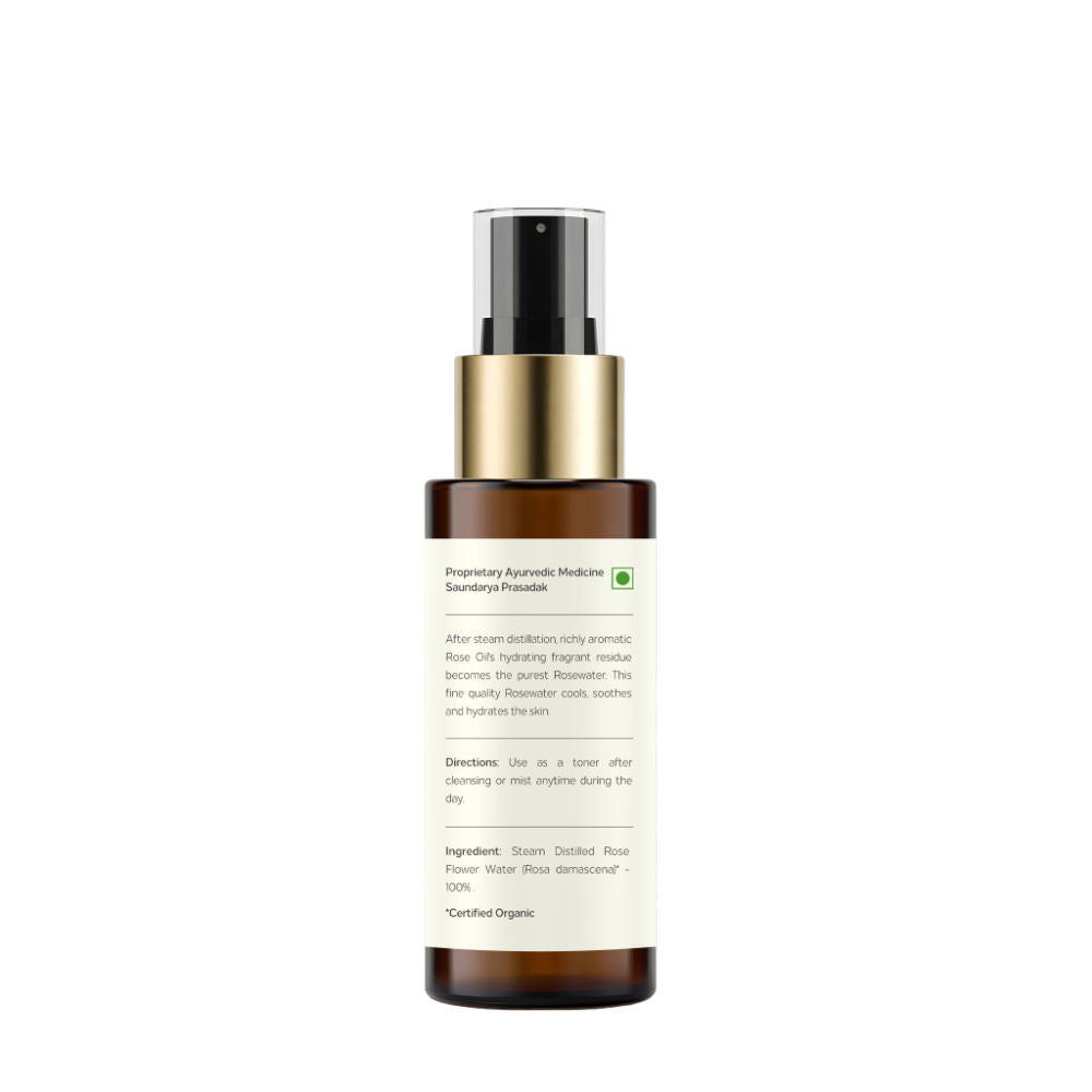 Forest Essentials Facial Tonic Mist with Pure Rosewater - Toner - Hydrates & Minimises Pores, 50ml