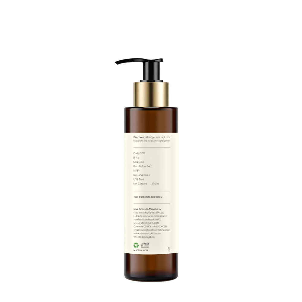 Forest Essentials Hair Cleanser Bhringraj & Shikakai - Ayurvedic Anti Dandruff Shampoo Sulphate Free, 200ml