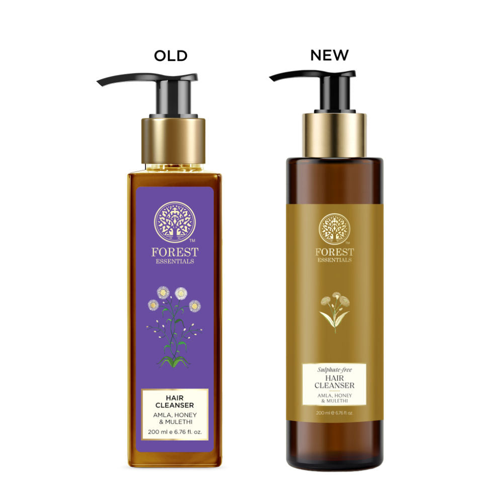 Forest Essentials Hair Cleanser Amla Honey & Mulethi - Ayurvedic Shampoo For Dry Hair Sulphate Free, 200ml