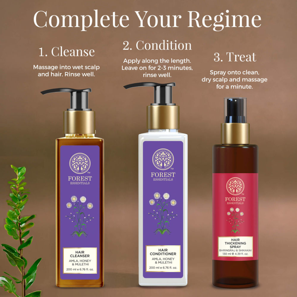 Forest Essentials Hair Cleanser Amla Honey & Mulethi - Ayurvedic Shampoo For Dry Hair Sulphate Free, 200ml