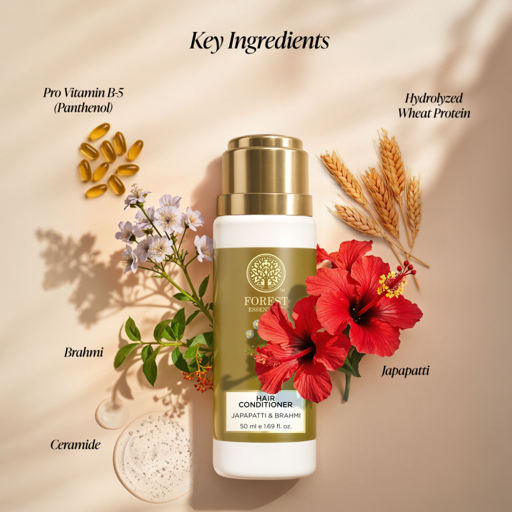 Forest Essentials Hair Conditioner Japapatti & Brahmi - Ayurvedic, Natural - Sulphate Free, 50ml