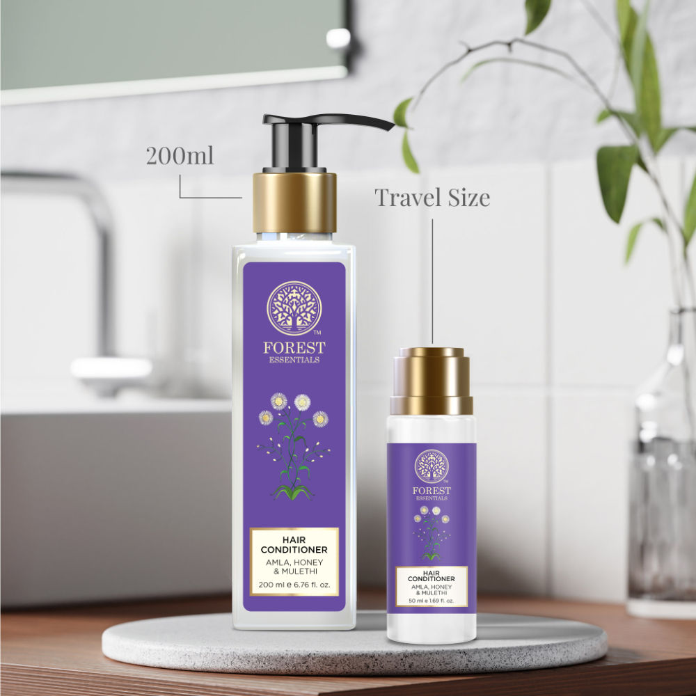 Forest Essentials Hair Conditioner Amla Honey & Mulethi - Ayurvedic, Natural - Sulphate Free, 50ml