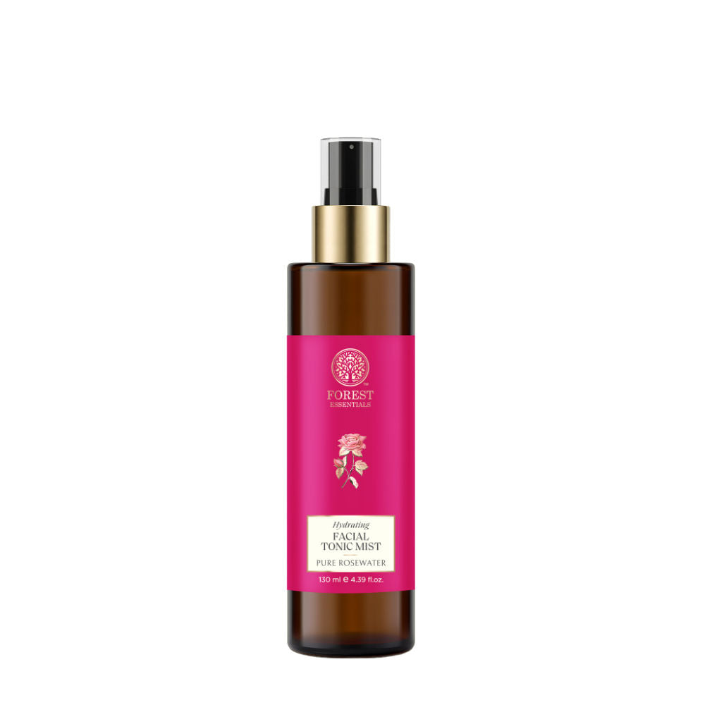 Forest Essentials Facial Tonic Mist with Pure Rosewater - Toner - Hydrates & Minimises Pores, 130ml, Buy from Indicrest