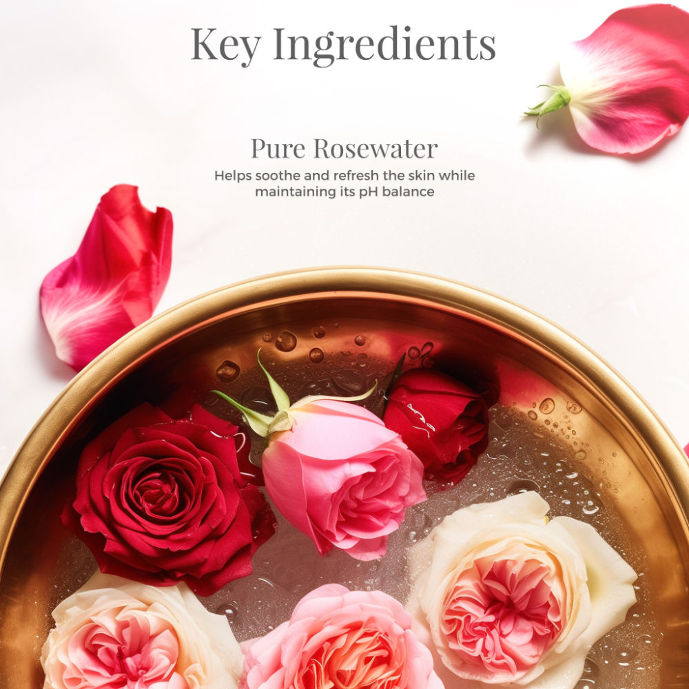 Forest Essentials Facial Tonic Mist with Pure Rosewater - Toner - Hydrates & Minimises Pores, 130ml