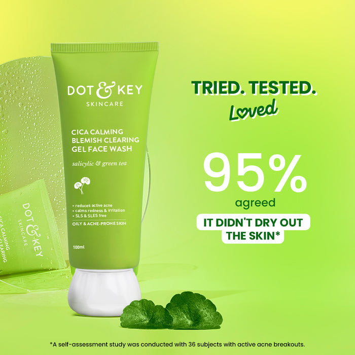 Dot & Key Cica Calming Blemish Clearing Face Wash, 100ml - Indicrest Buy at Indicrest Image 4