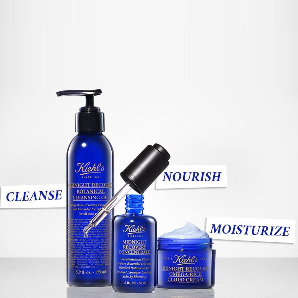 Kiehl's Midnight Recovery Concentrate - Nighttime Facial Oil Serum, 50ml