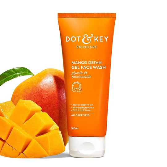 Dot & Key Mango Detan Gel Face Wash, 100ml Buy at Indicrest