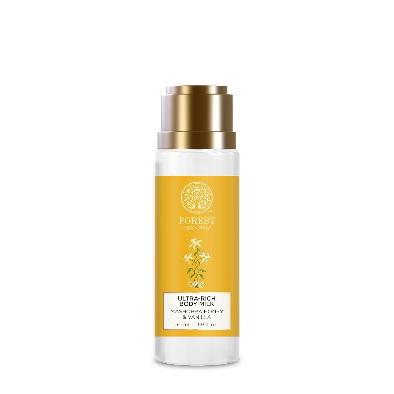 Forest Essentials Ultra Rich Body Milk Mashobra Honey & Vanilla - Ayurvedic Moisturising Body Lotion, 50ml, Buy from Indicrest