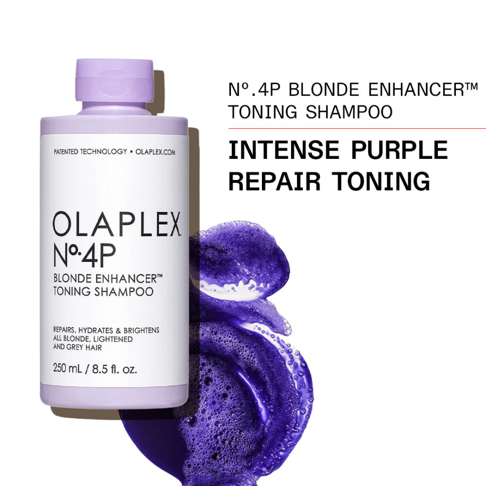 Olaplex No.4P Blonde Hair Hydrating & Brightening Purple Toning Shampoo, 250ml, Buy from Indicrest
