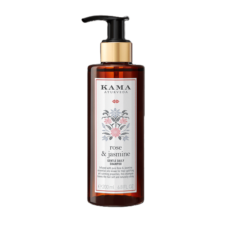 Kama Ayurveda Rose & Jasmine Gentle Daily Shampoo, 200ml, Buy from Indicrest