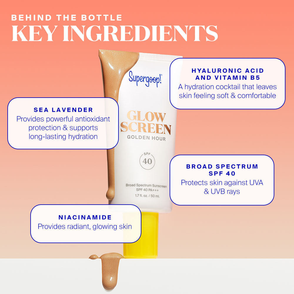 Supergoop Glowscreen SPF 40 PA+++ - Golden Hour, 50ml